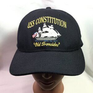 USS Constitution Hat United States Navy Old Ironsides Embroidered Ship Made USA